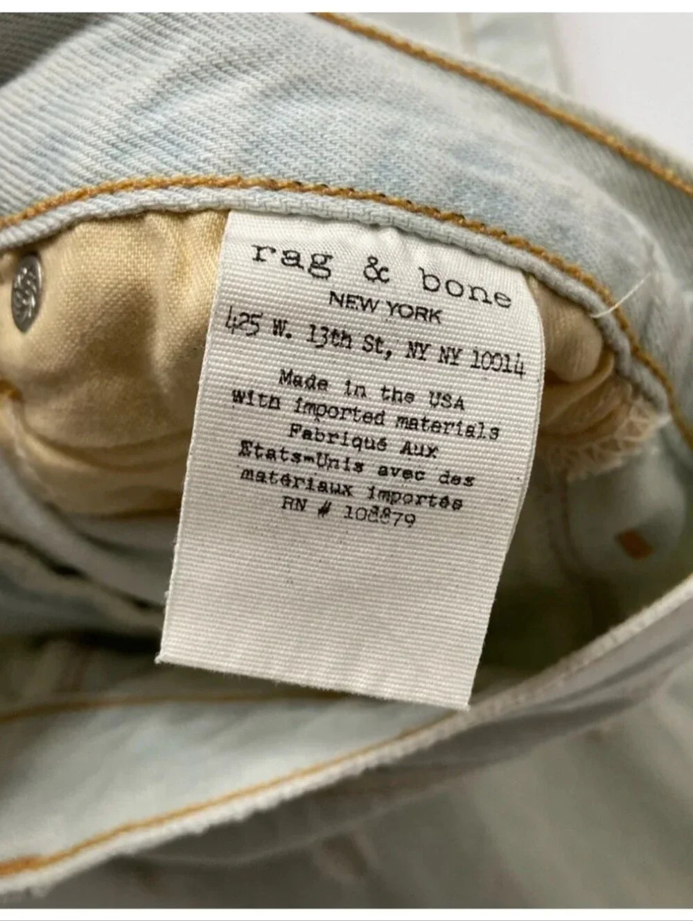 rag & bone light wash